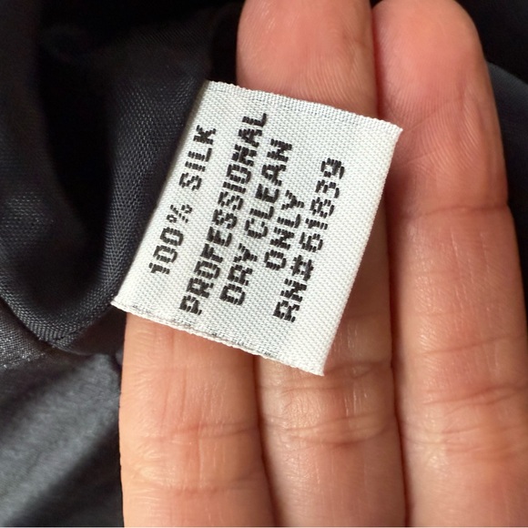 Rickie Freeman Teri John Silk Bead Embellished Silvery Blue Sleeveless Gown 12 - Picture 12 of 12